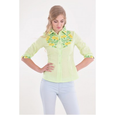 Embroidered blouse "Poppy Grace 8"